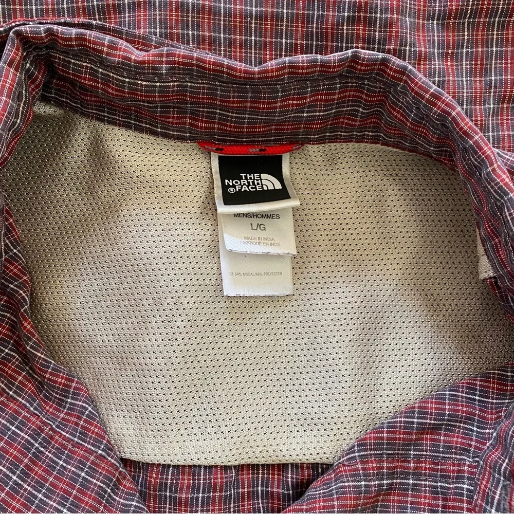 The North Face Men’s Plaid Long Sleeve Button Down Shirt Size Large